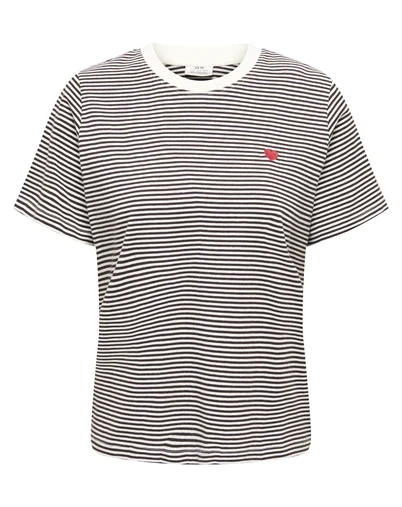 JDY - JDYPisa Print T-shirt - Cloud Dancer/Chocolate